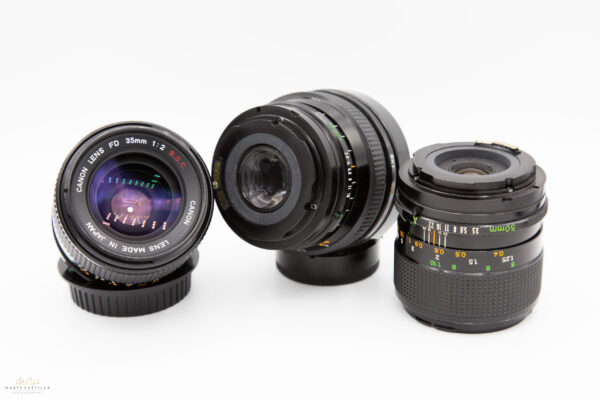 Canon FDn and FD SSC EF converted lens.